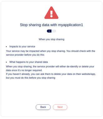 stop sharing step 1
