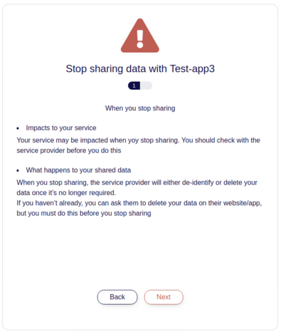 stop sharing step 1